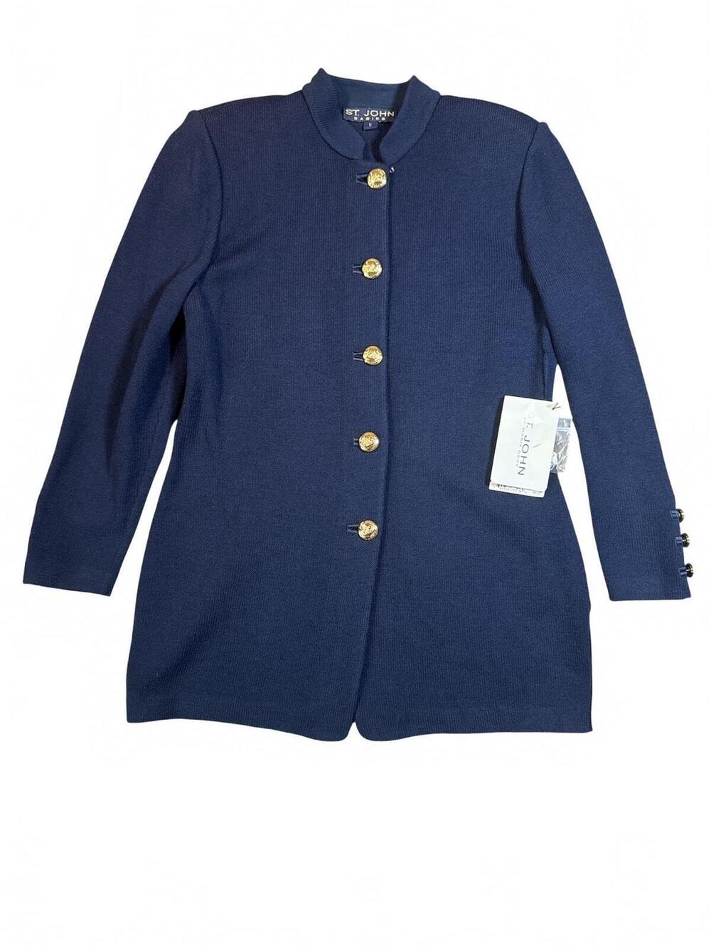 St. John Basics Navy Cardigan / Sweater Size 6